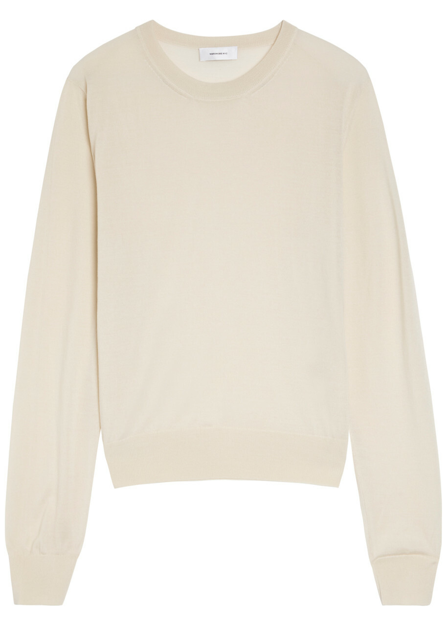 Wardrobe.nyc Wool Jumper Off White