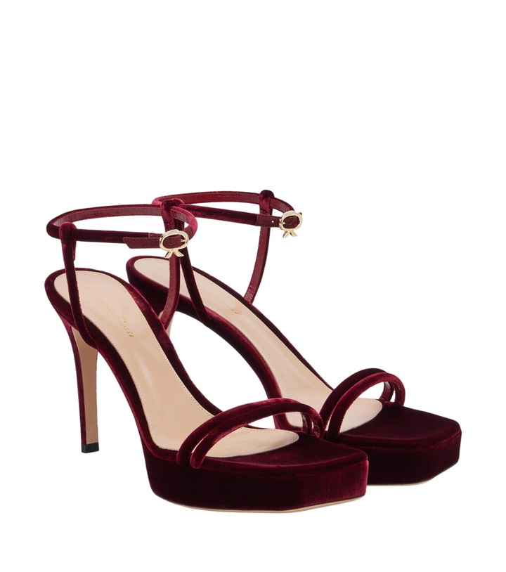 Photo: Gianvito Rossi Velvet platform sandals