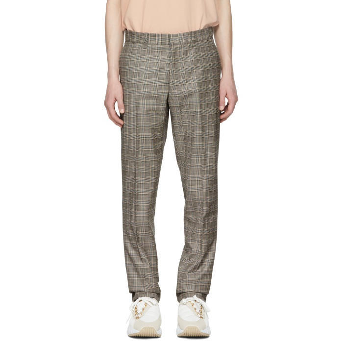 Photo: Rag and Bone Black and Ivory Check Patrick Trousers