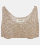 Bananhot Knitted lamé bra top
