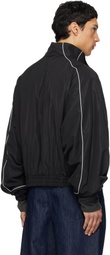 We11done Black 'WE11DONE' Layered Track Jacket