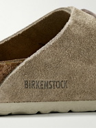 Birkenstock - Kyoto Nubuck-Trimmed Suede Sandals - Neutrals