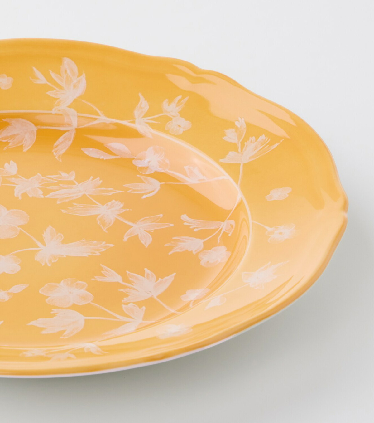 Cabana x Ginori 1735 floral porcelain dessert plate