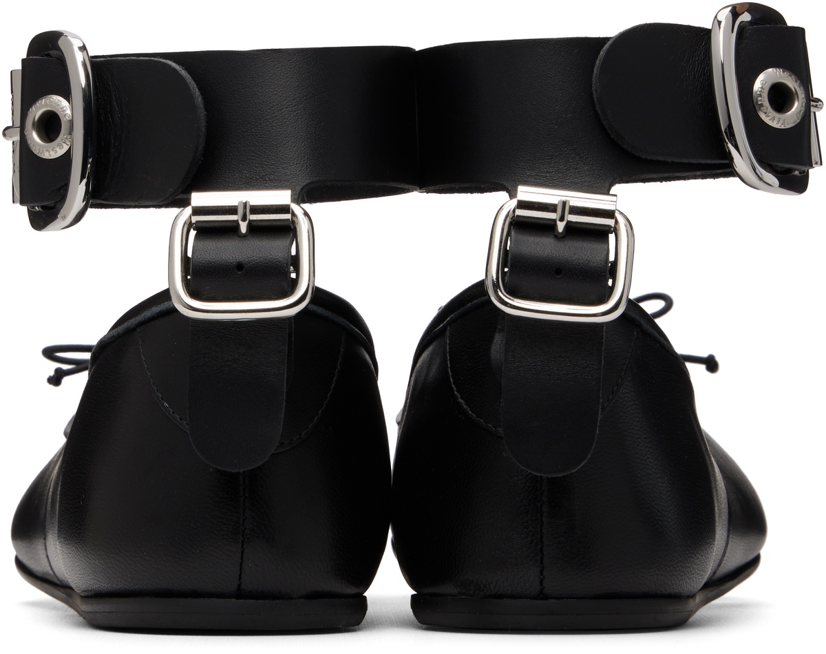 Vivienne Westwood Black Tanned Bardot Ballerina Flats