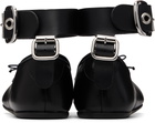 Vivienne Westwood Black Tanned Bardot Ballerina Flats
