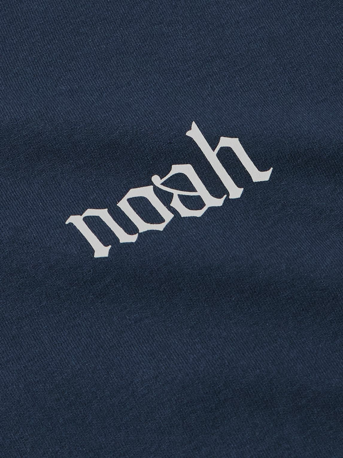 Noah - Slim-Fit Logo-Print Cotton-Jersey T-Shirt - Blue Noah NYC