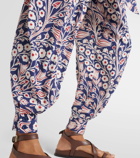 Loro Piana Printed silk wide-leg pants