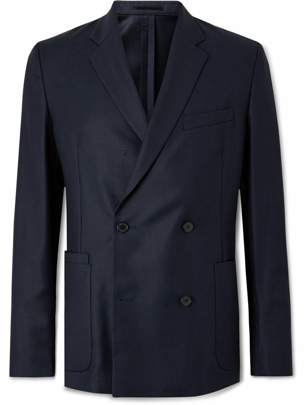 Photo: Paul Smith - Double-Breasted Wool Blazer - Blue