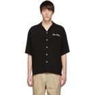 AMI Alexandre Mattiussi Black Logo Camp Shirt