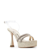 CASADEI - Metallic Leather Heel Sandals