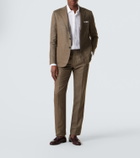 Kiton Linen, wool, and silk suit