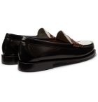 G.H. Bass & Co. - Weejuns Heritage Larson Colour-Block Leather Penny Loafers - Black