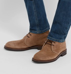 Brunello Cucinelli - Suede Desert Boots - Men - Light brown