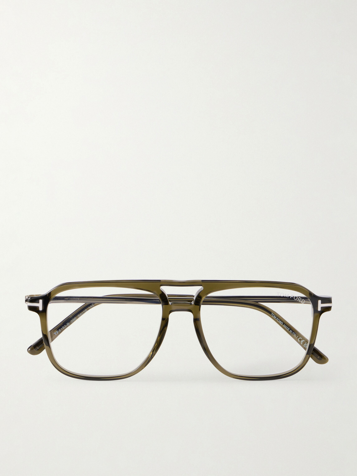 TOM FORD - Aviator-Frame Acetate Glasses - Gray