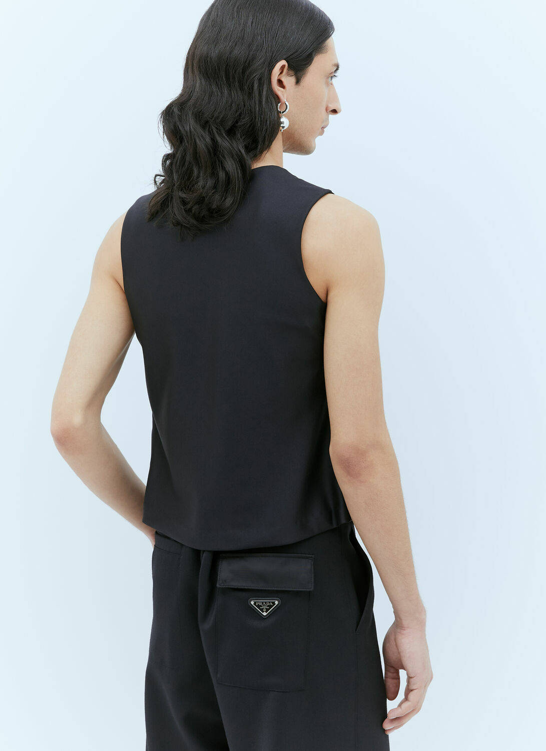 Aaron Esh Draped Wool Top