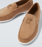 Christian Louboutin Moonboat leather boat shoes