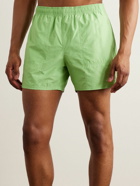 Saturdays NYC - Talley Straight-Leg Mid-Length Embroidered Swim Shorts - Green