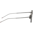 Thom Browne Gray Titanium Round Sunglasses