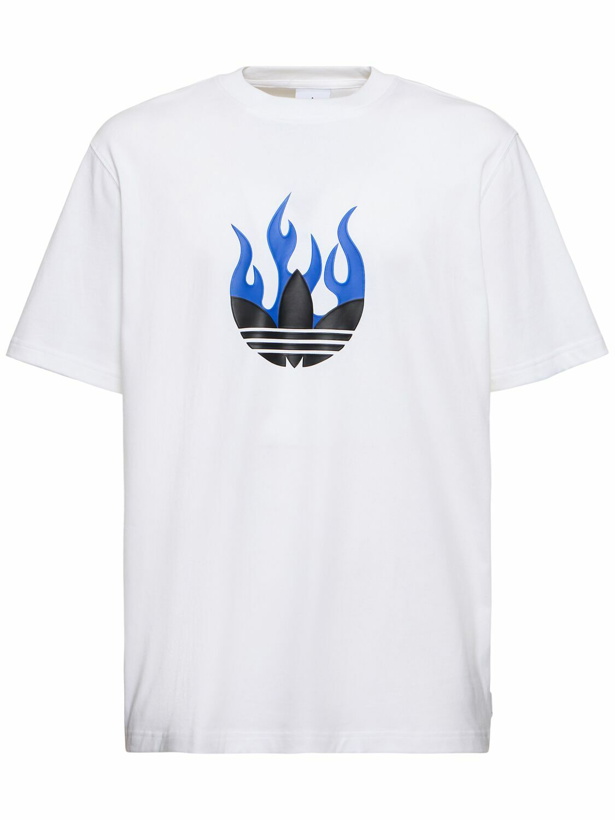 Photo: ADIDAS ORIGINALS Flame Logo Cotton T-shirt