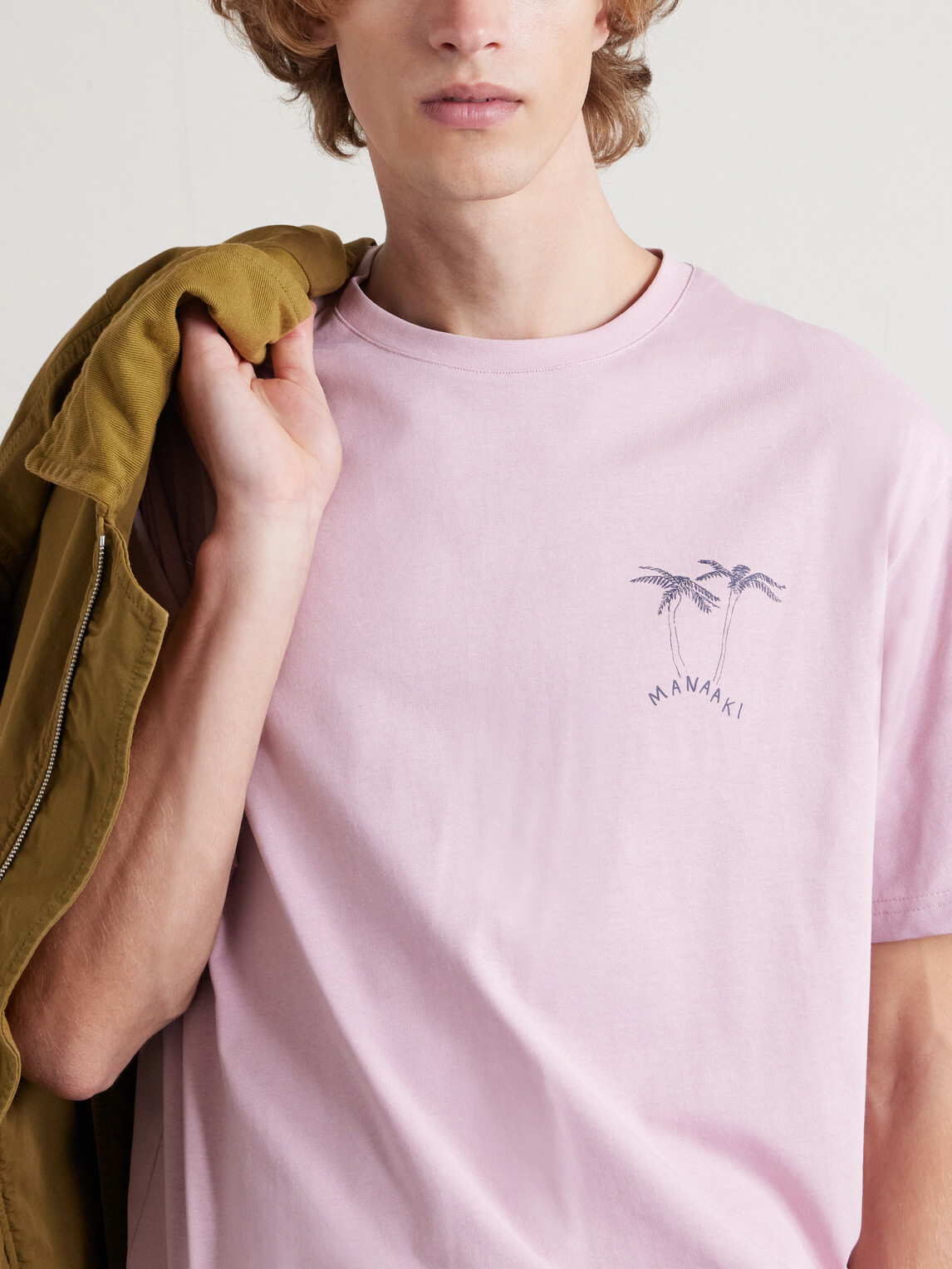 MANAAKI - Logo-Print Organic Cotton-Jersey T-Shirt - Pink