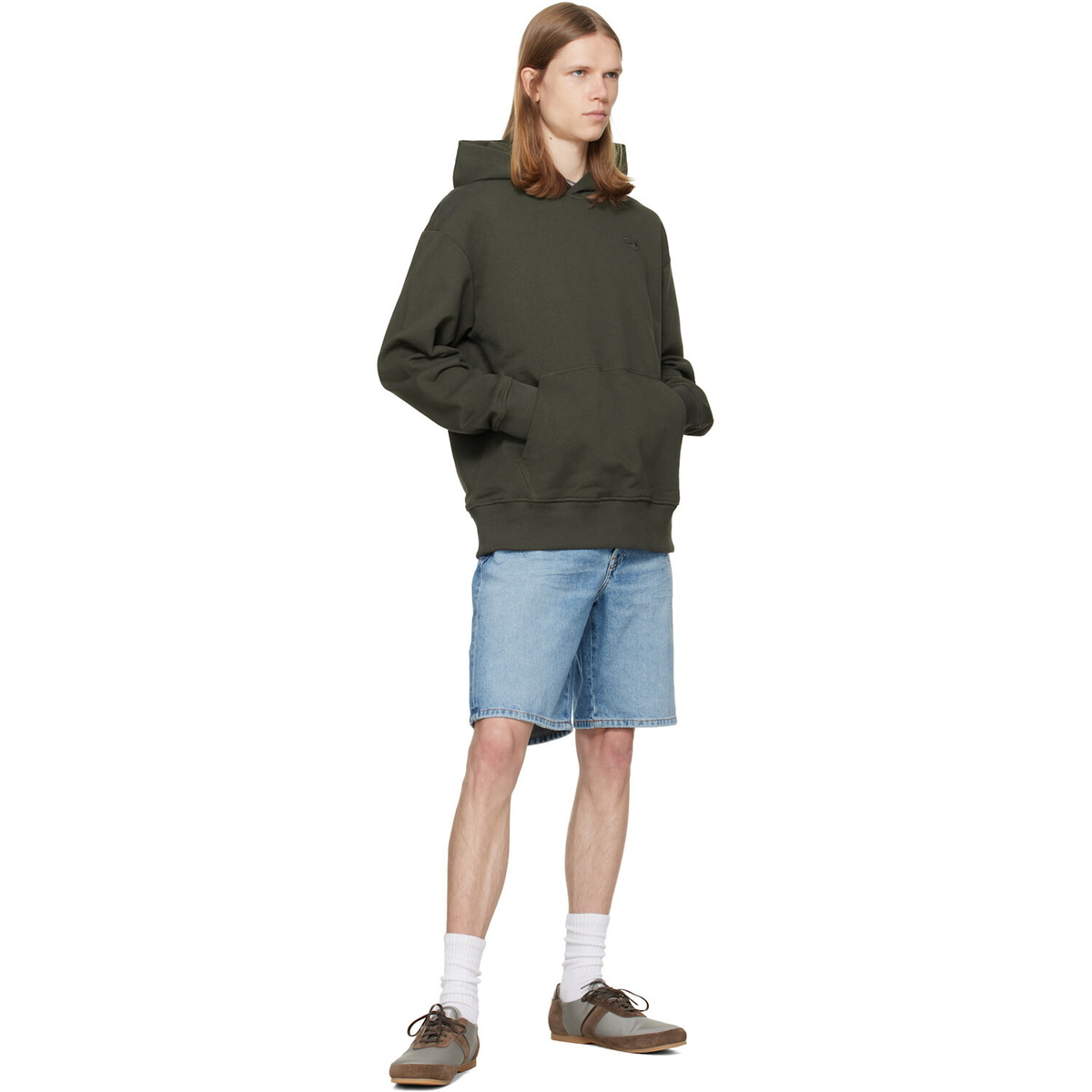 Diesel Blue Regular-Short Denim Shorts