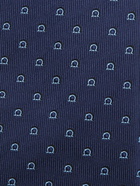 FERRAGAMO - Tie With All-over Logo