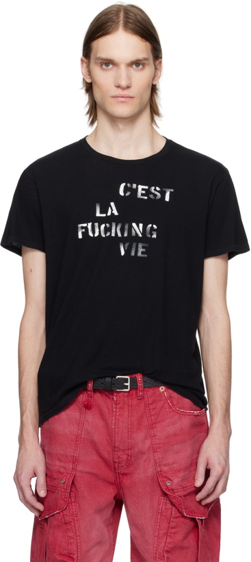 Photo: R13 Black 'C'est La Fucking Vie' Boy T-shirt