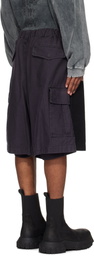 Maison MIHARA YASUHIRO Black Four Legs Shorts