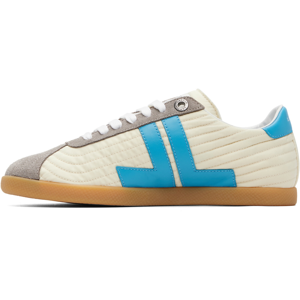 Lanvin Off-White & Blue Glen 2.0 Sneakers