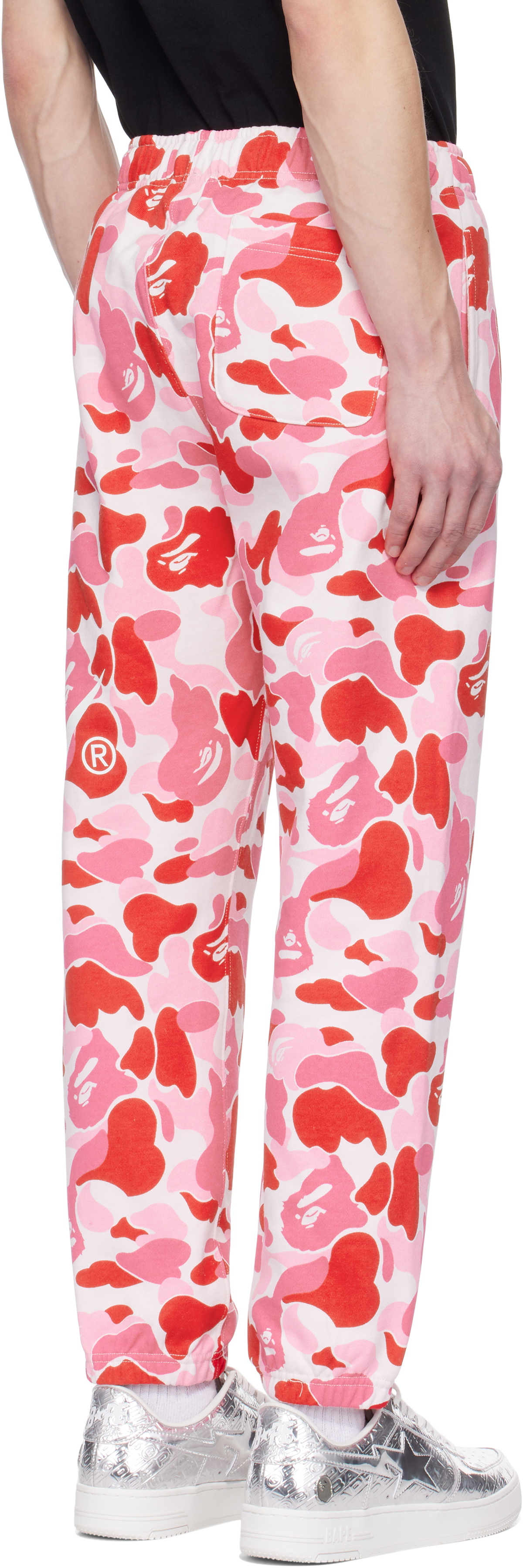BAPE Pink ABC Camo Sweatpants