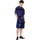 Dries Van Noten Blue Verner Panton Edition Beaded Clasen Shirt