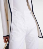 Valentino Low-rise cotton slim pants