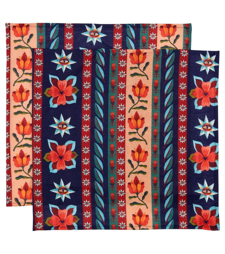 Photo: La DoubleJ Strisce  Large set of 2 napkins