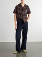 JW Anderson - Camp-Collar Printed Cotton Shirt - Black