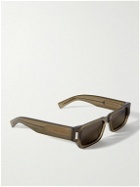 SAINT LAURENT - New Wave Rectangular-Frame Acetate Sunglasses