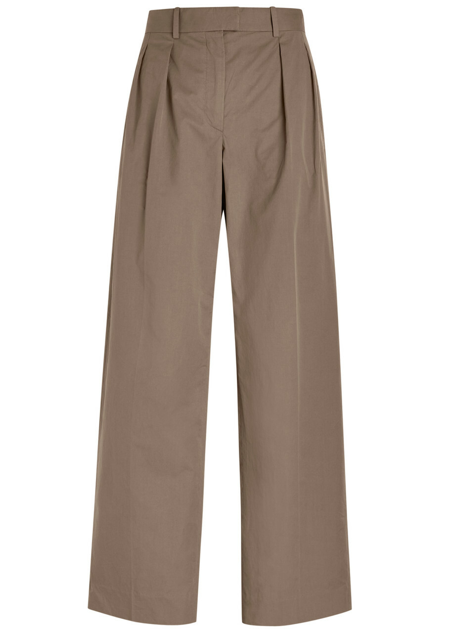 パンツ [The Row] Abbel Pant in Wool and Silk Alistaire Pant Black in Wool – The Row