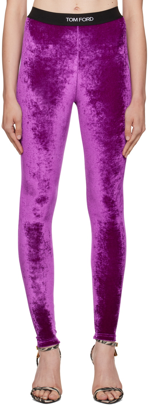 TOM FORD Purple Signature Leggings TOM FORD