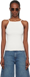 Courrèges Off-White Contrast Tank Top
