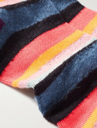 PAUL SMITH - Striped Textured-Knit Socks
