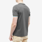 Fred Perry Authentic Men's Twin Tipped T-Shirt in Gunmetal/Golden Hour/Kingfisher