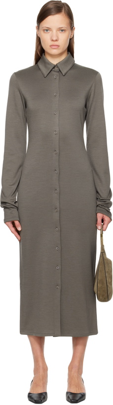 Photo: Rier Gray Polar Midi Dress