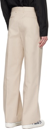 Valentino Beige Creased Trousers