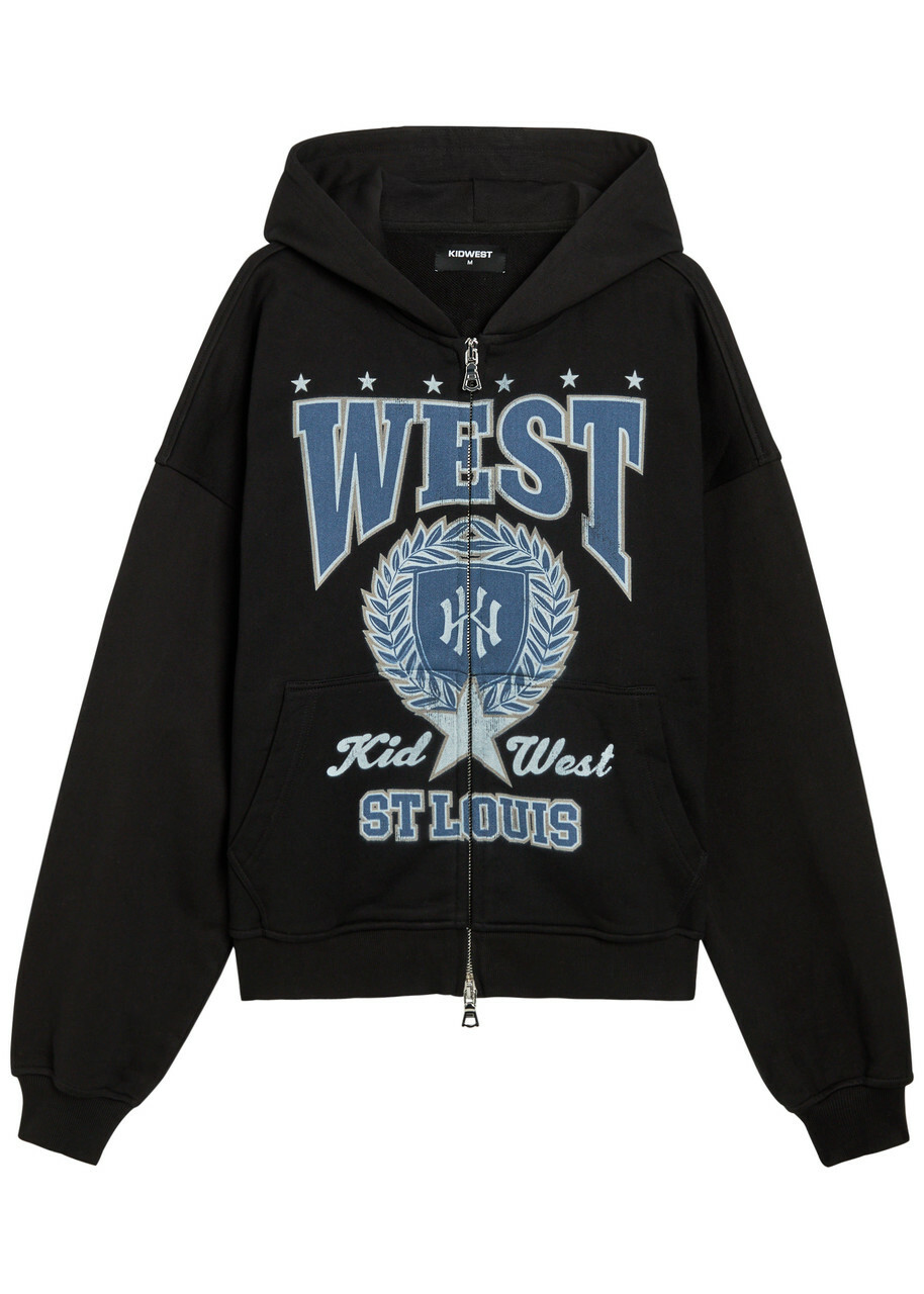 Kidwest St Louis Hooded Cotton Sweatshirt Black