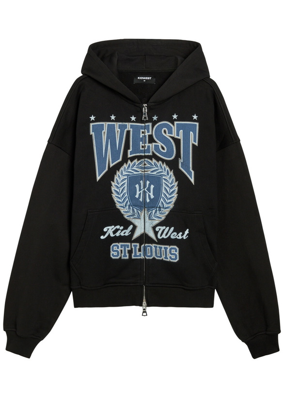Photo: Kidwest St Louis Hooded Cotton Sweatshirt Black