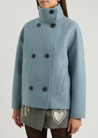 Harris Wharf London Double-breasted Wool Jacket Grey