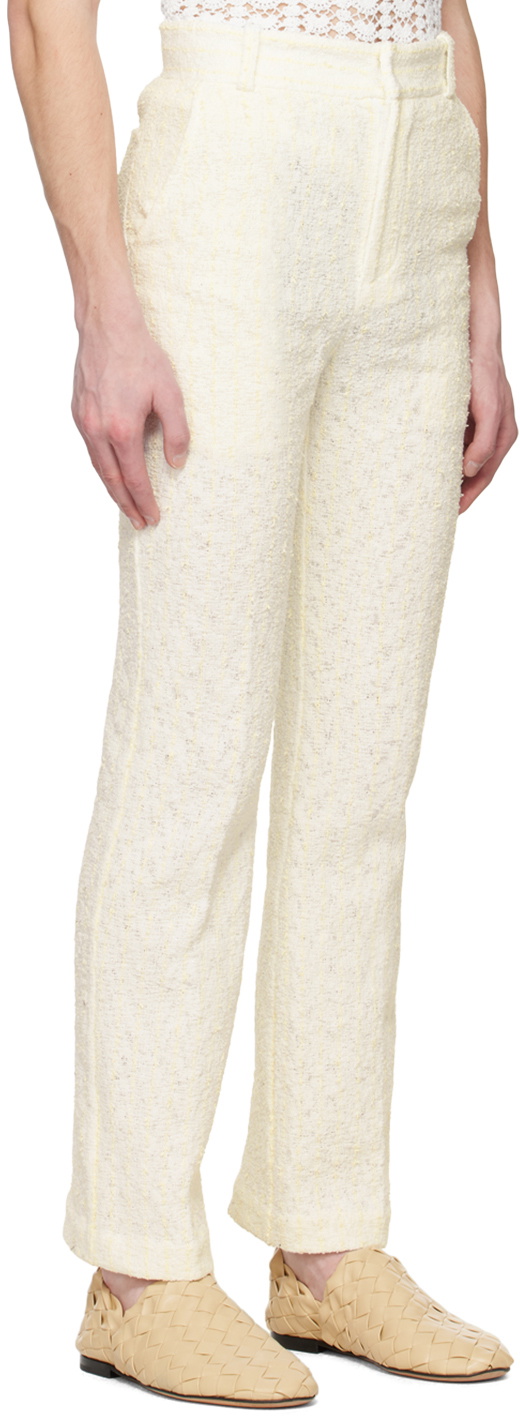 young n sang White Stripe Trousers