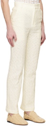 young n sang White Stripe Trousers