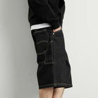 Dime Men's Classic Denim Shorts in Black Washed
