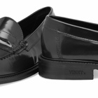 Vinnys Men's VINNY's Yardee Moccasin Loafer in Black Polido Leather