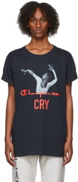 Denim Tears Navy Champion Edition Tears T-Shirt